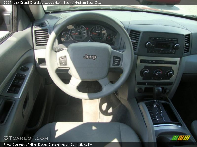 Black / Medium Slate Gray 2007 Jeep Grand Cherokee Laredo 4x4