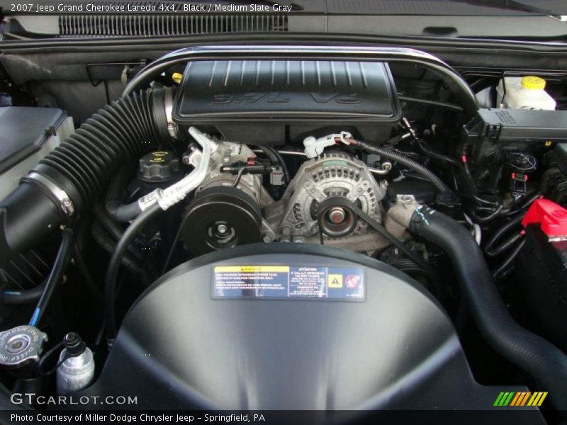 Black / Medium Slate Gray 2007 Jeep Grand Cherokee Laredo 4x4