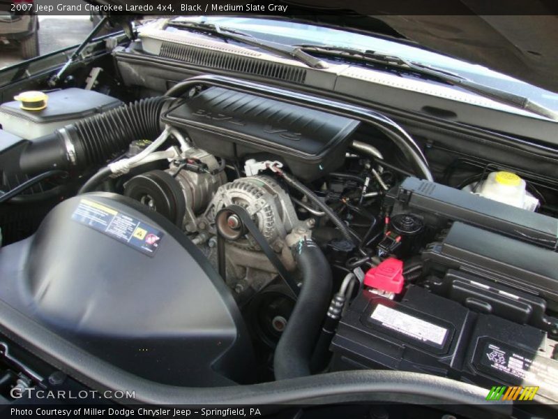 Black / Medium Slate Gray 2007 Jeep Grand Cherokee Laredo 4x4