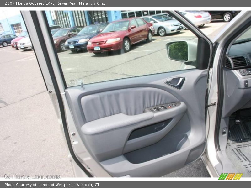 Silver Pearl Metallic / Gray 2007 Honda Odyssey EX-L