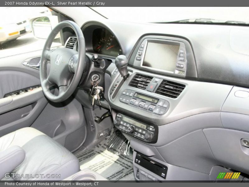 Silver Pearl Metallic / Gray 2007 Honda Odyssey EX-L