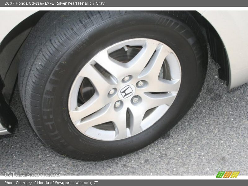 Silver Pearl Metallic / Gray 2007 Honda Odyssey EX-L