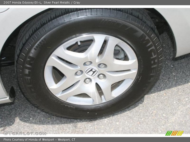 Silver Pearl Metallic / Gray 2007 Honda Odyssey EX-L