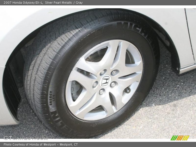 Silver Pearl Metallic / Gray 2007 Honda Odyssey EX-L
