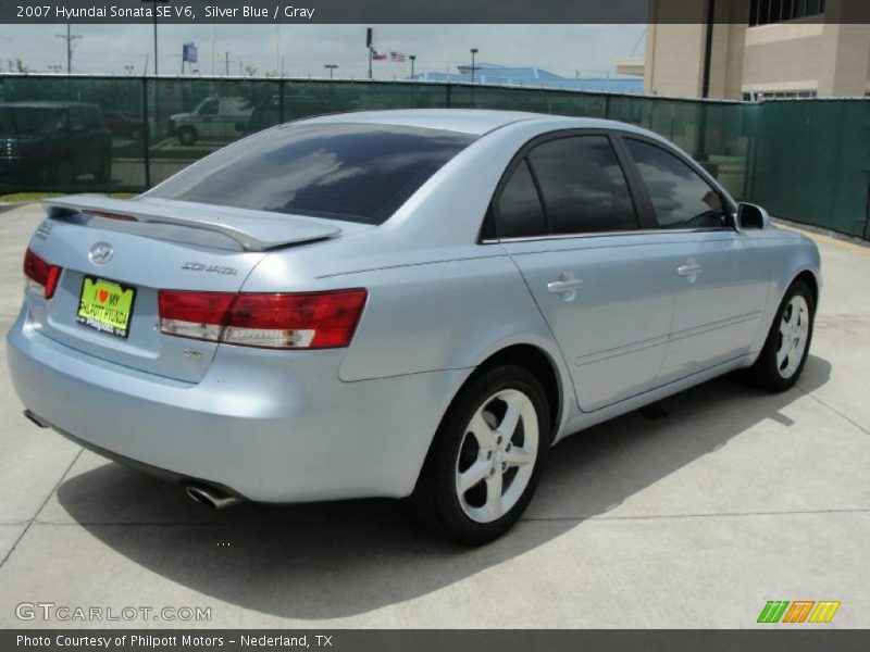 Silver Blue / Gray 2007 Hyundai Sonata SE V6