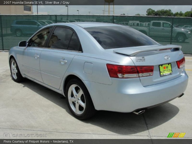 Silver Blue / Gray 2007 Hyundai Sonata SE V6
