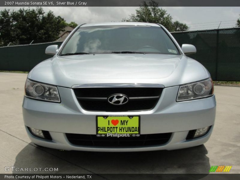 Silver Blue / Gray 2007 Hyundai Sonata SE V6