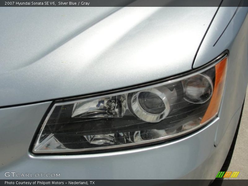 Silver Blue / Gray 2007 Hyundai Sonata SE V6
