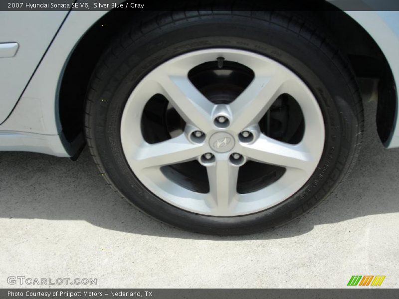 Silver Blue / Gray 2007 Hyundai Sonata SE V6