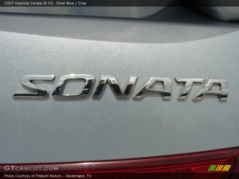 Silver Blue / Gray 2007 Hyundai Sonata SE V6