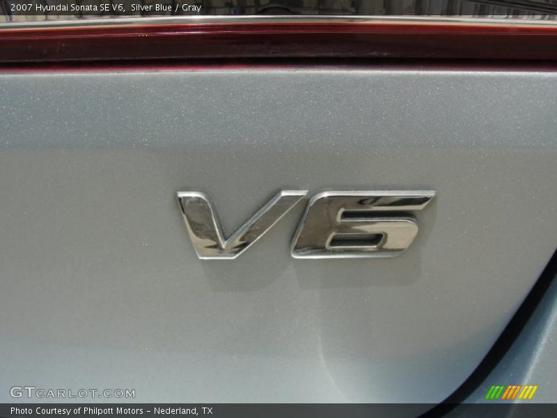Silver Blue / Gray 2007 Hyundai Sonata SE V6