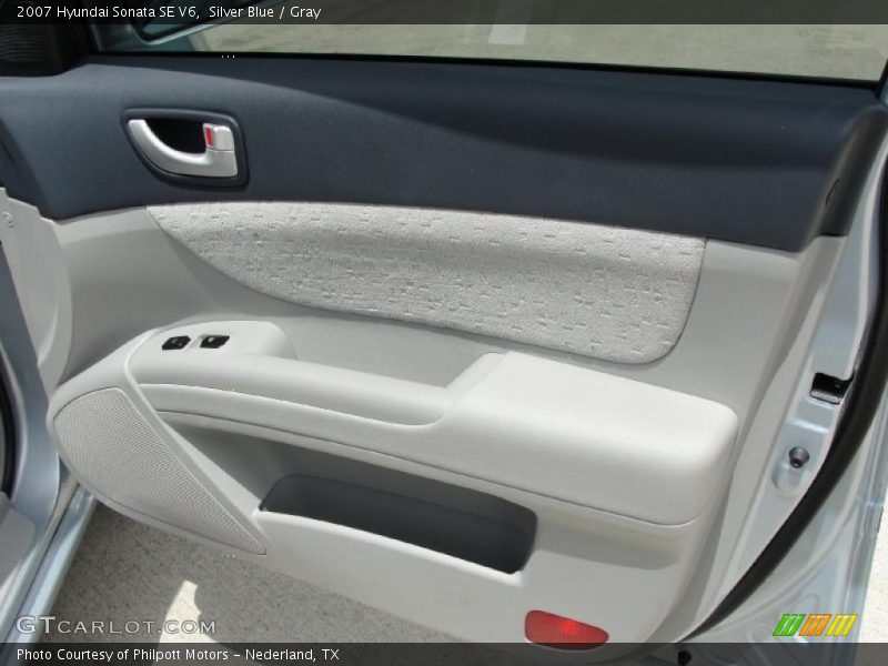 Silver Blue / Gray 2007 Hyundai Sonata SE V6