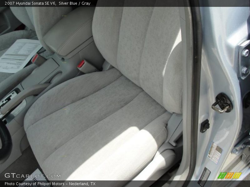 Silver Blue / Gray 2007 Hyundai Sonata SE V6