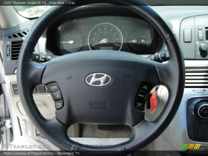 Silver Blue / Gray 2007 Hyundai Sonata SE V6