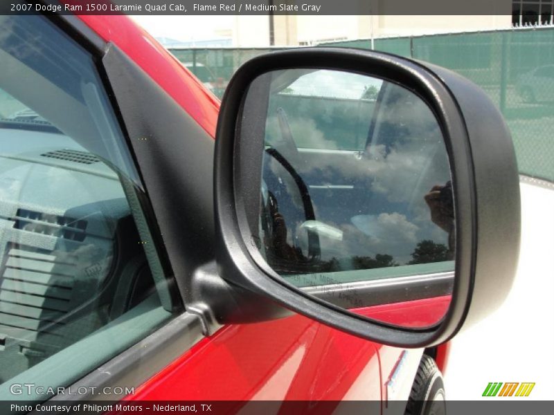 Flame Red / Medium Slate Gray 2007 Dodge Ram 1500 Laramie Quad Cab
