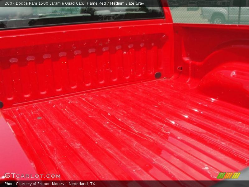 Flame Red / Medium Slate Gray 2007 Dodge Ram 1500 Laramie Quad Cab