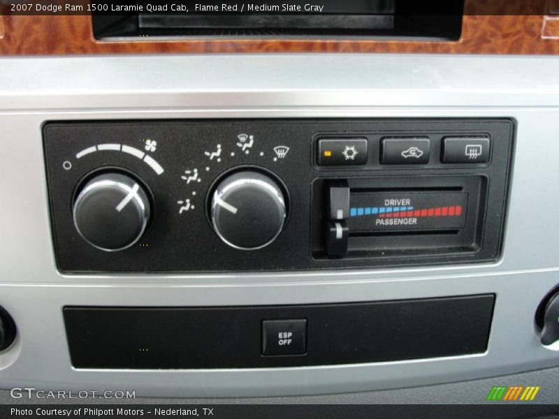Flame Red / Medium Slate Gray 2007 Dodge Ram 1500 Laramie Quad Cab