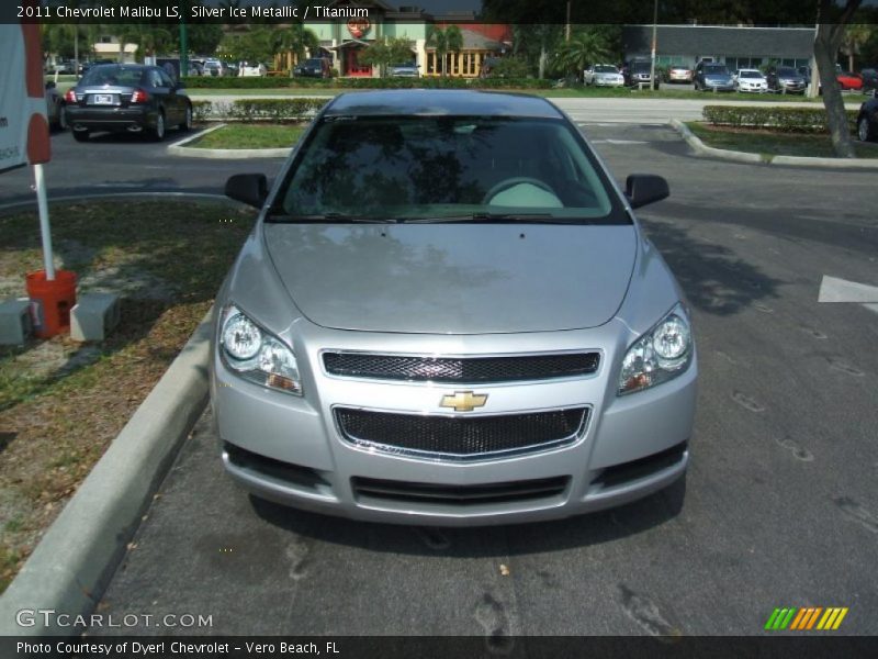 Silver Ice Metallic / Titanium 2011 Chevrolet Malibu LS