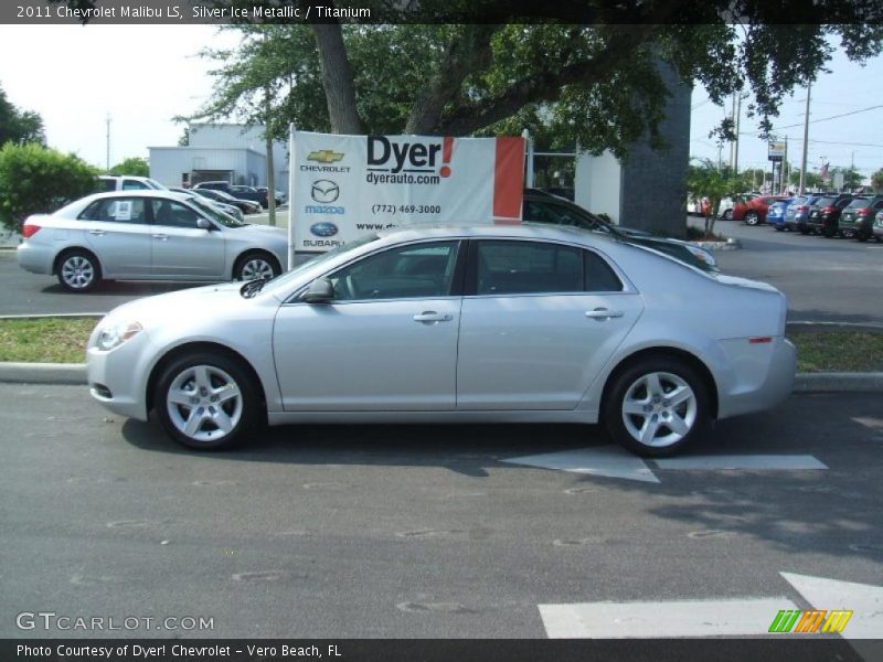 Silver Ice Metallic / Titanium 2011 Chevrolet Malibu LS