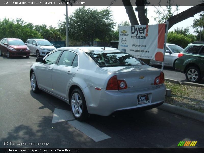 Silver Ice Metallic / Titanium 2011 Chevrolet Malibu LS