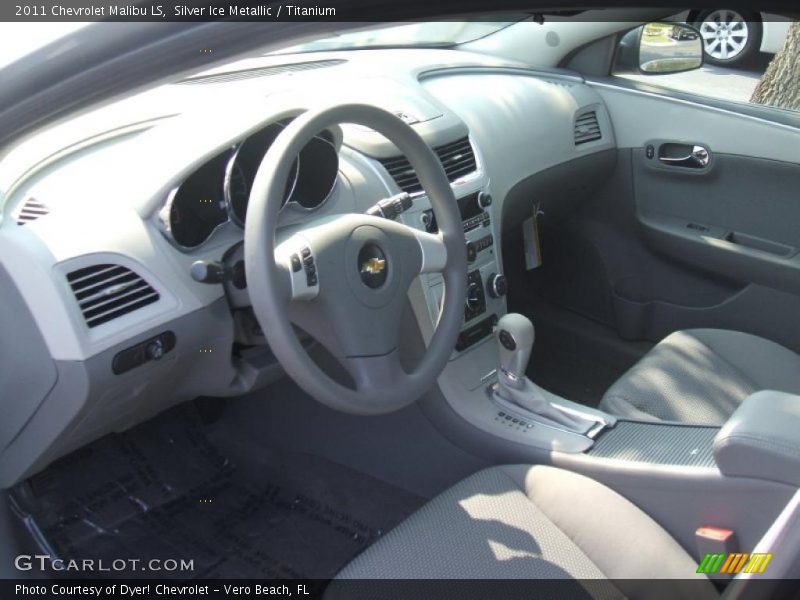Silver Ice Metallic / Titanium 2011 Chevrolet Malibu LS