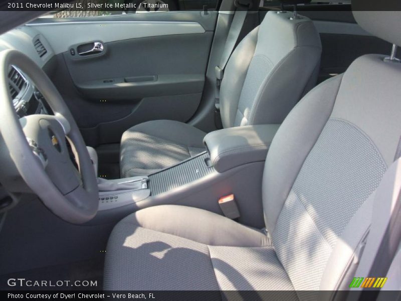 Silver Ice Metallic / Titanium 2011 Chevrolet Malibu LS