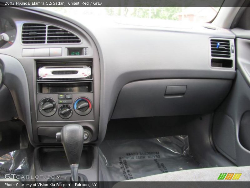 Chianti Red / Gray 2003 Hyundai Elantra GLS Sedan