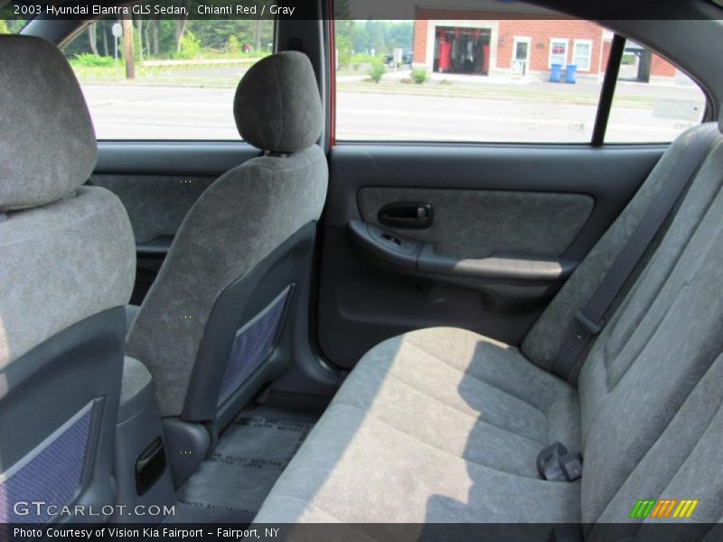 Chianti Red / Gray 2003 Hyundai Elantra GLS Sedan