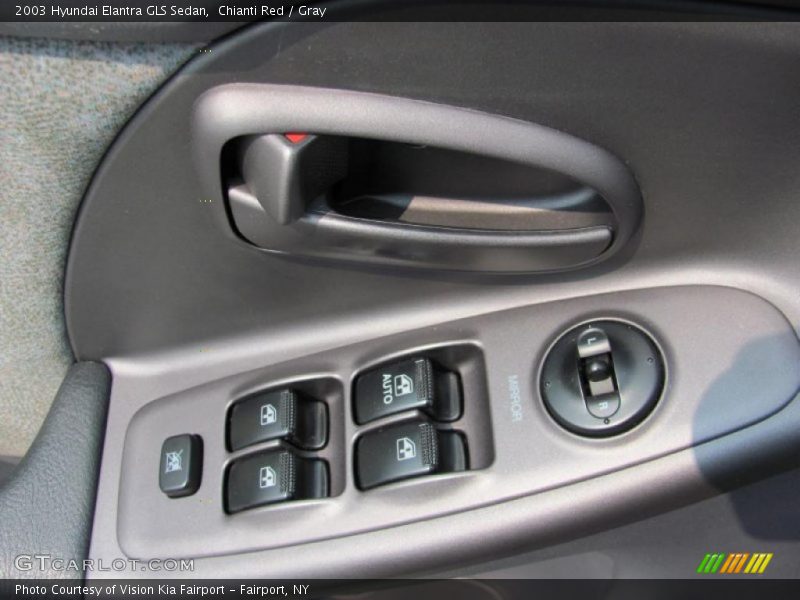 Chianti Red / Gray 2003 Hyundai Elantra GLS Sedan