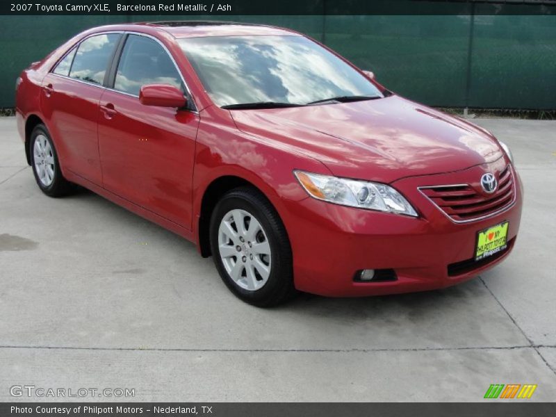 Barcelona Red Metallic / Ash 2007 Toyota Camry XLE