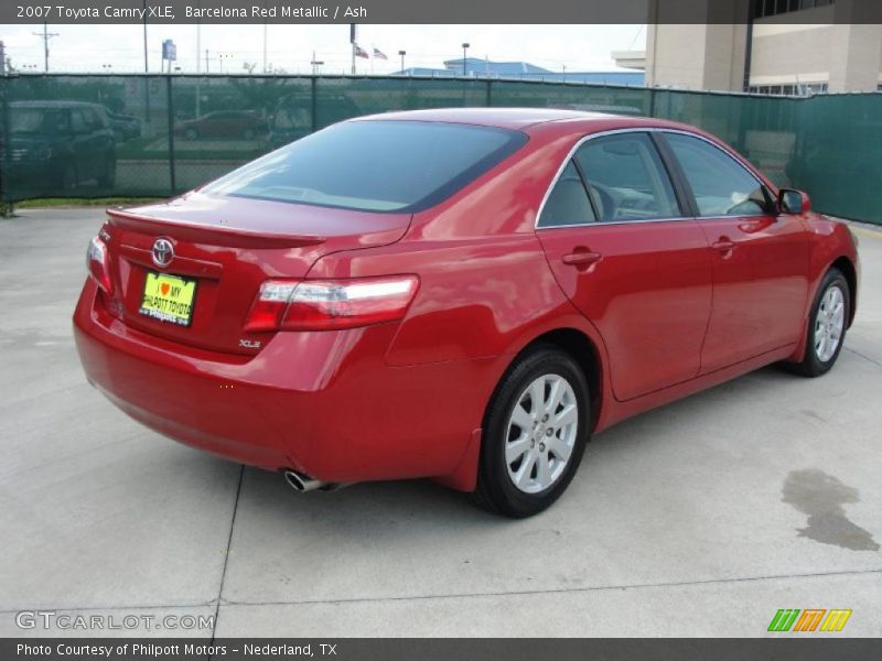 Barcelona Red Metallic / Ash 2007 Toyota Camry XLE