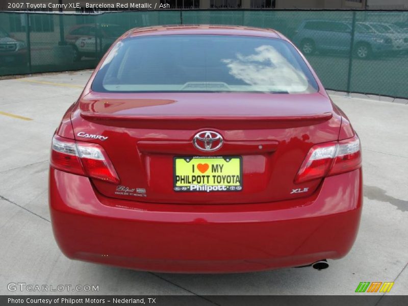 Barcelona Red Metallic / Ash 2007 Toyota Camry XLE