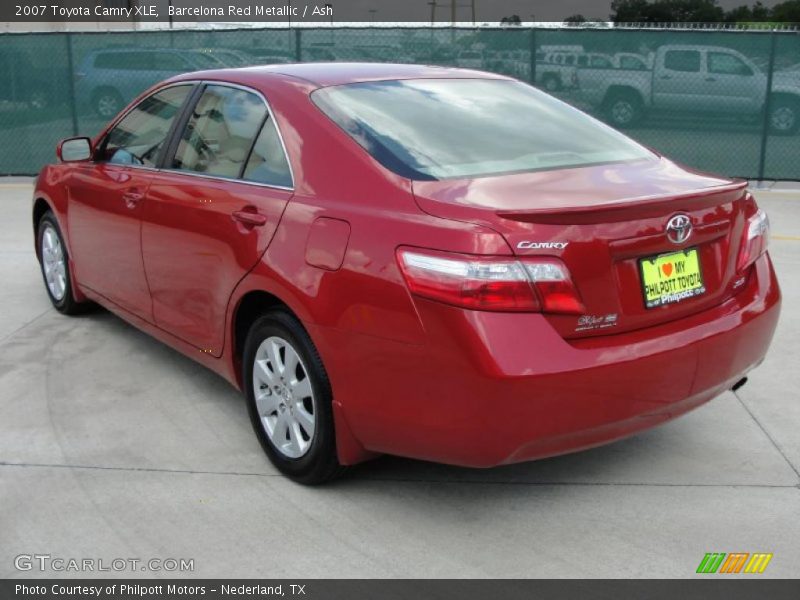 Barcelona Red Metallic / Ash 2007 Toyota Camry XLE