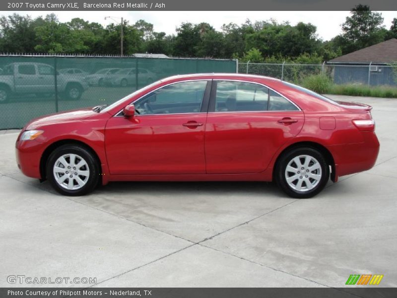 Barcelona Red Metallic / Ash 2007 Toyota Camry XLE