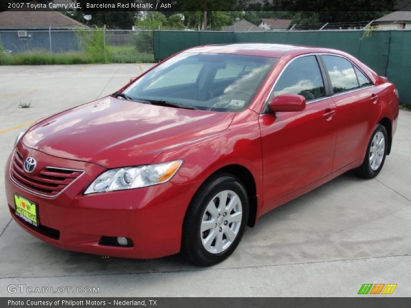 Barcelona Red Metallic / Ash 2007 Toyota Camry XLE