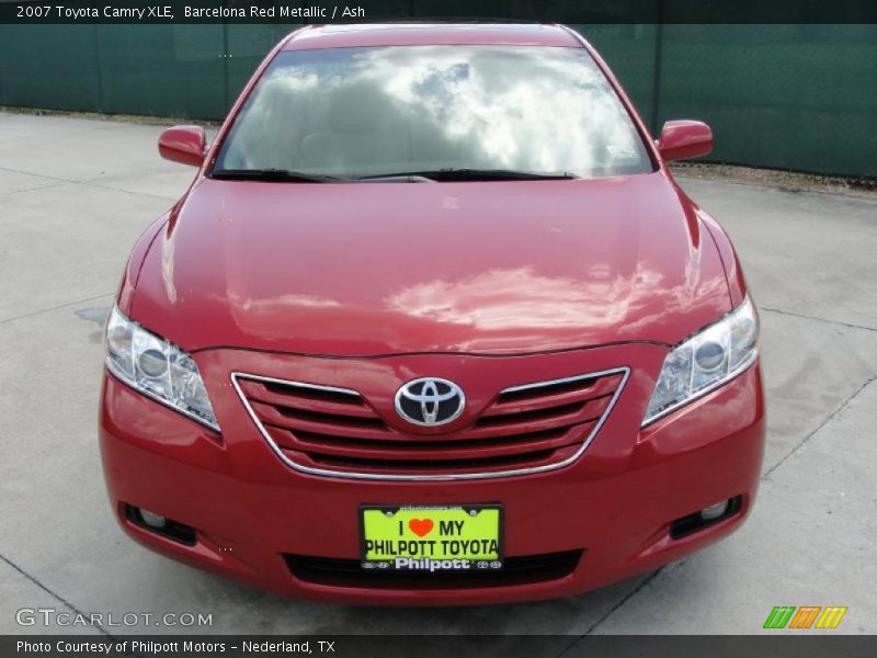 Barcelona Red Metallic / Ash 2007 Toyota Camry XLE