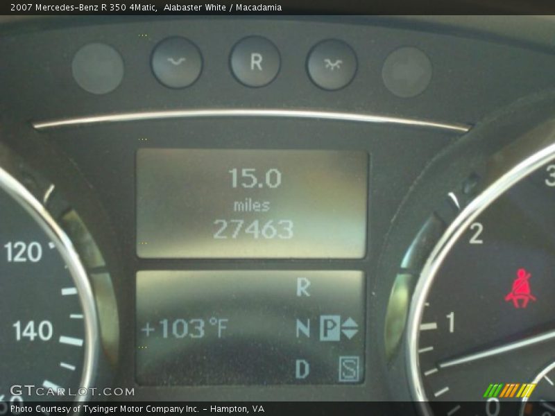 Alabaster White / Macadamia 2007 Mercedes-Benz R 350 4Matic