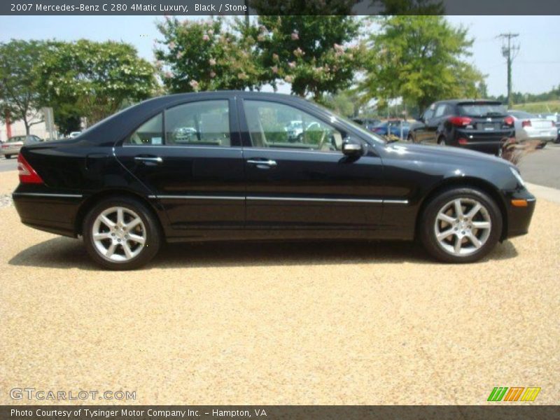 Black / Stone 2007 Mercedes-Benz C 280 4Matic Luxury