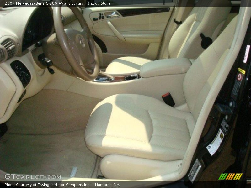 Black / Stone 2007 Mercedes-Benz C 280 4Matic Luxury