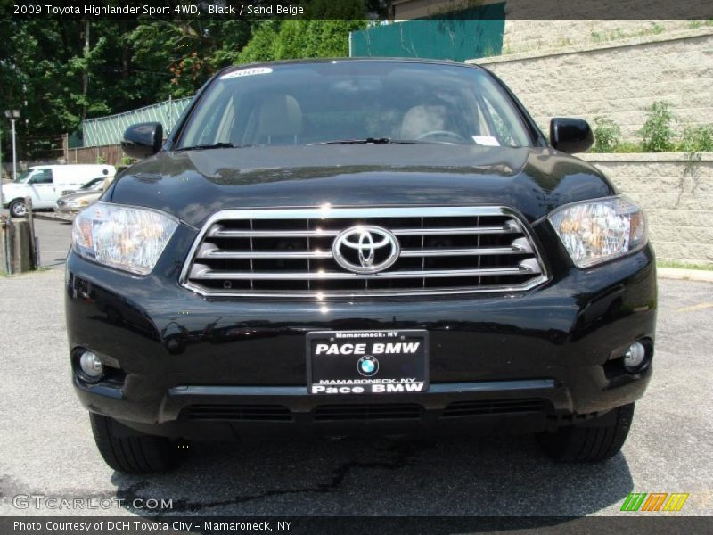 Black / Sand Beige 2009 Toyota Highlander Sport 4WD