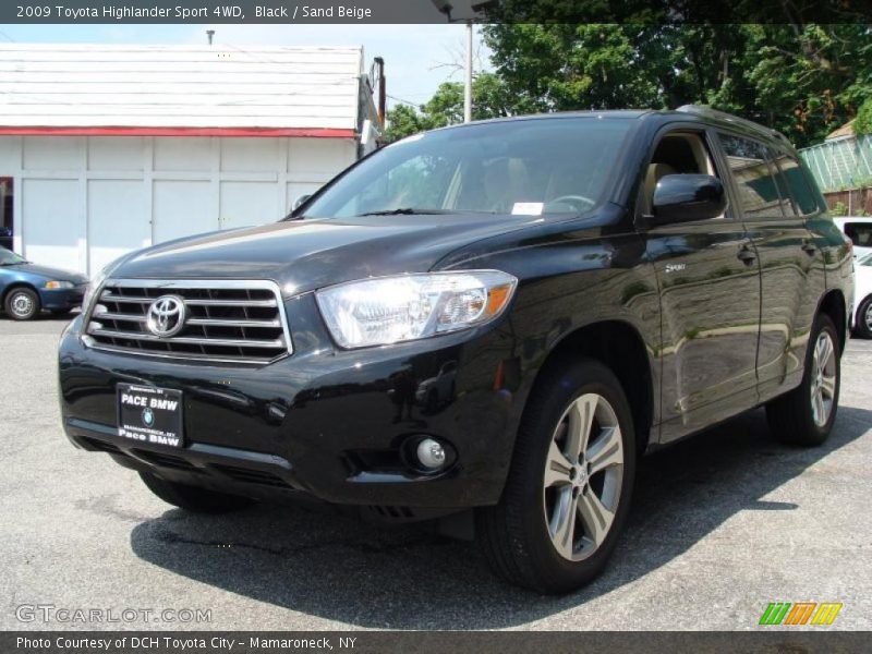 Black / Sand Beige 2009 Toyota Highlander Sport 4WD