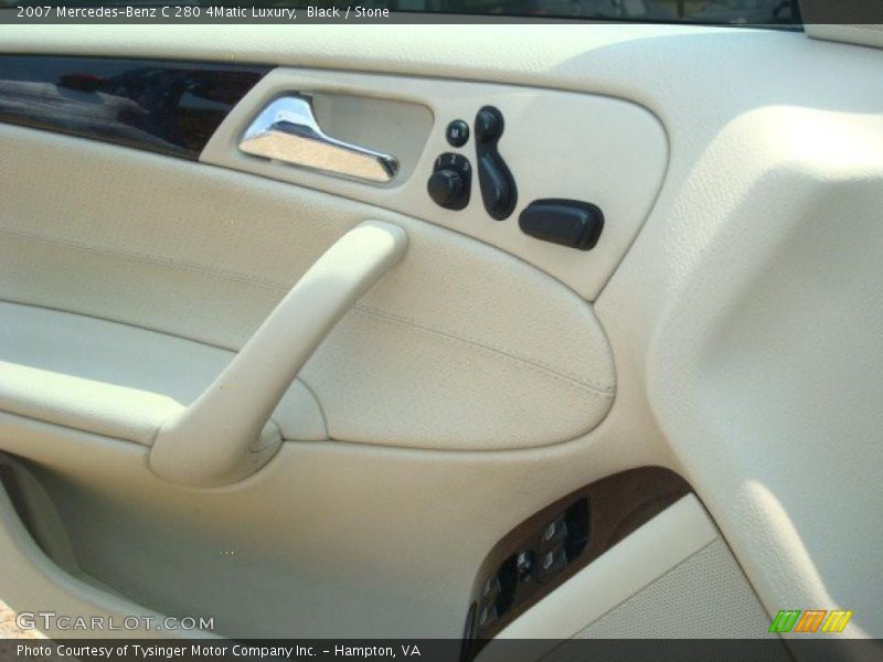 Black / Stone 2007 Mercedes-Benz C 280 4Matic Luxury