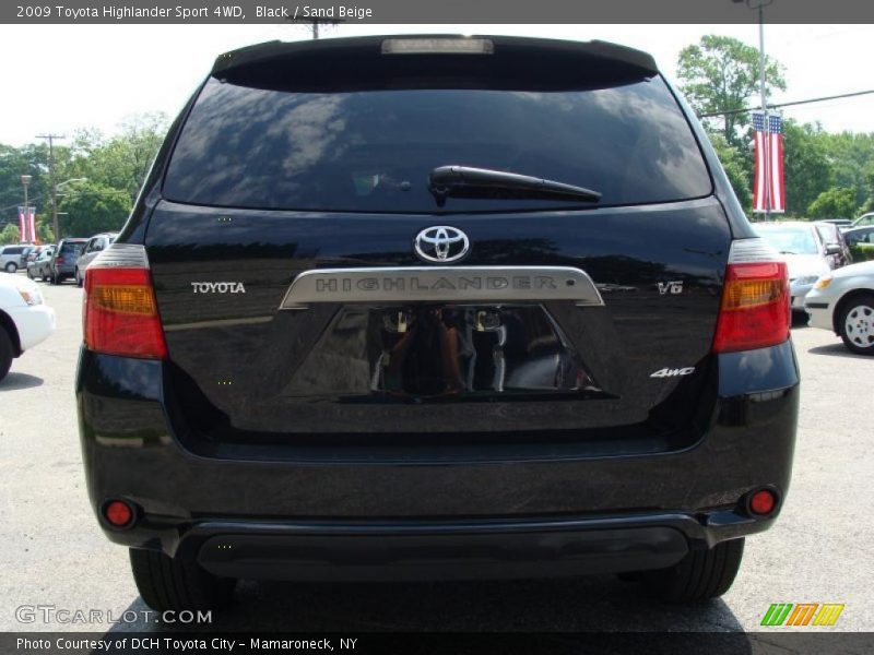 Black / Sand Beige 2009 Toyota Highlander Sport 4WD