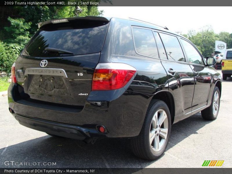 Black / Sand Beige 2009 Toyota Highlander Sport 4WD