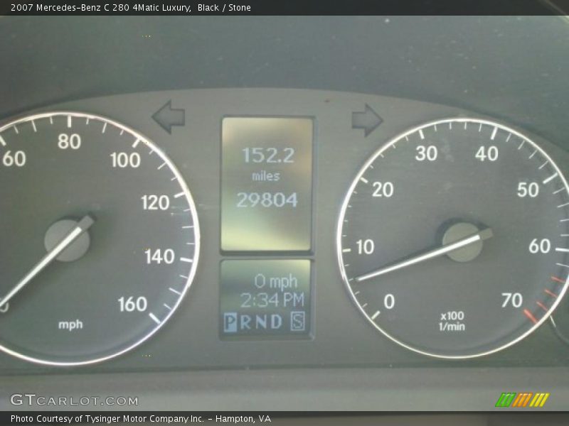 Black / Stone 2007 Mercedes-Benz C 280 4Matic Luxury