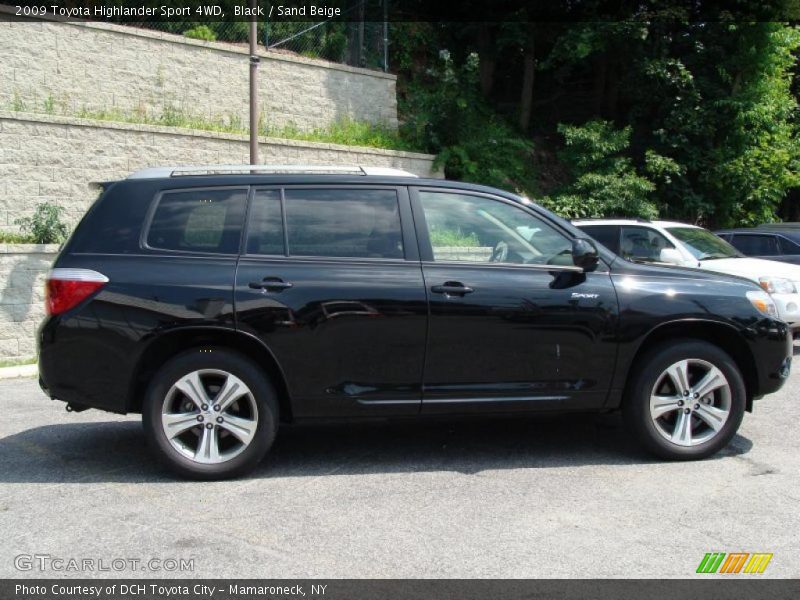 Black / Sand Beige 2009 Toyota Highlander Sport 4WD