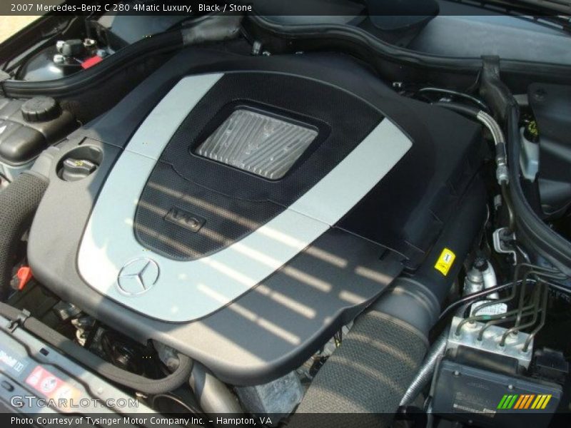 Black / Stone 2007 Mercedes-Benz C 280 4Matic Luxury