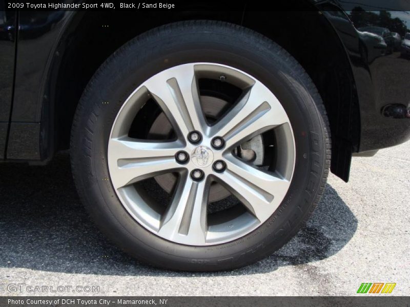 Black / Sand Beige 2009 Toyota Highlander Sport 4WD