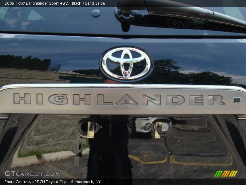 Black / Sand Beige 2009 Toyota Highlander Sport 4WD
