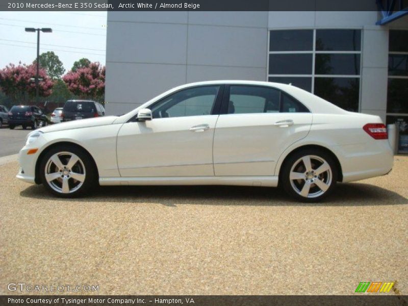 Arctic White / Almond Beige 2010 Mercedes-Benz E 350 Sedan